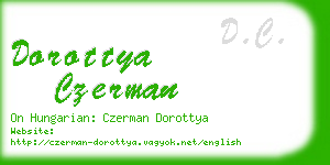 dorottya czerman business card